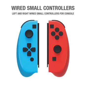 

left and right wired small controllers for console for Nintend Switch plug and play not need charger Wired Joystick Gamepad