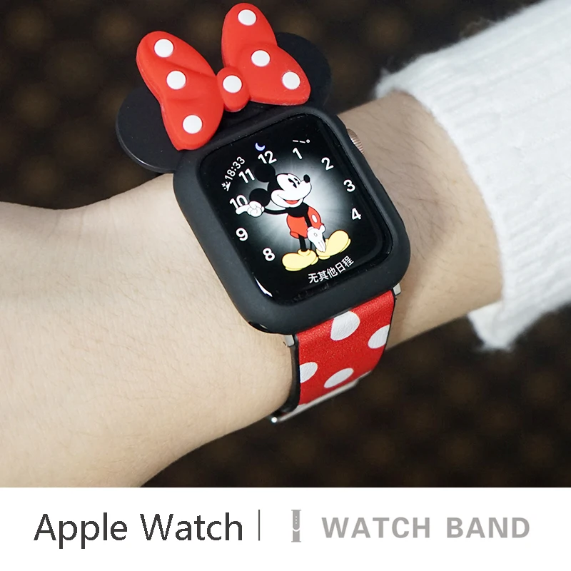 strap for apple watch band 44mm 40mm iwatch series 4 3 2 5 Leather loop band 42mm 38mm Mickey Mouse strap bracelet Accessories
strap for apple watch band 44mm 40mm iwatch series 4 3 2 5 Leather loop band 42mm 38mm Mickey Mouse strap bracelet Accessories