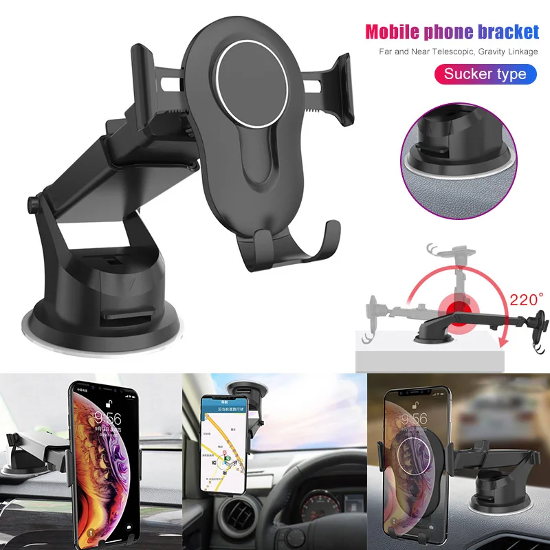 Telescopic Sucker Gravity Car Phone Holder Suction Cup for Windshield Dashboard Smartphone LHB99
Telescopic Sucker Gravity Car Phone Holder Suction Cup for Windshield Dashboard Smartphone LHB99