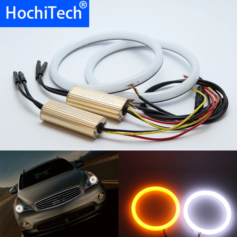 White & yellow Dual and only white color Cotton LED Angel eyes kit halo ring DRL Turn signal light for Infiniti QX50 2013
White & yellow Dual and only white color Cotton LED Angel eyes kit halo ring DRL Turn signal light for Infiniti QX50 2013