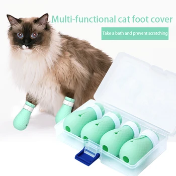 4pcs Adjustable Pet Cat Paw Cover Protector Boots for Bath Washing Soft Silicone Anti-scratch Cat Shoes Grooming Pet Supplies
4pcs Adjustable Pet Cat Paw Cover Protector Boots for Bath Washing Soft Silicone Anti-scratch Cat Shoes Grooming Pet Supplies