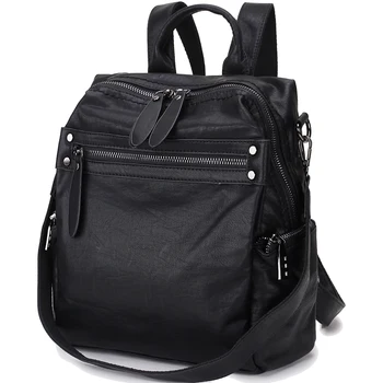 Women Backpack Purse Front Zip Pocket Fashion Faux Leather Shoulder Bags Match Detachable Shoulder Strap for Ladies
Women Backpack Purse Front Zip Pocket Fashion Faux Leather Shoulder Bags Match Detachable Shoulder Strap for Ladies