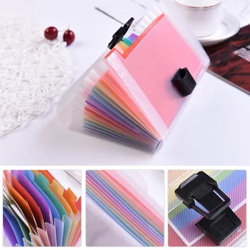 High Capacity Plastic A6 File Folder Colorful Rainbow A6 File Folder 13 Pockets Paper Document Organ Bag Office School File Bag
High Capacity Plastic A6 File Folder Colorful Rainbow A6 File Folder 13 Pockets Paper Document Organ Bag Office School File Bag