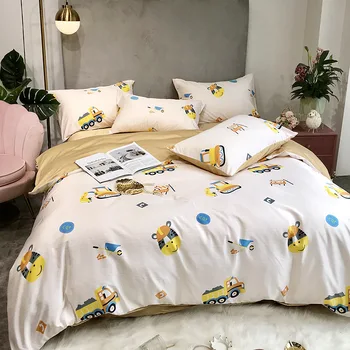 Home Textile Animal Print Duvet Cover Pillowcase Bed Sheet Simple Boy Girls Bedding Set 4Pcs Single Double Bedlinen Ropa De Cama 
Home Textile Animal Print Duvet Cover Pillowcase Bed Sheet Simple Boy Girls Bedding Set 4Pcs Single Double Bedlinen Ropa De Cama