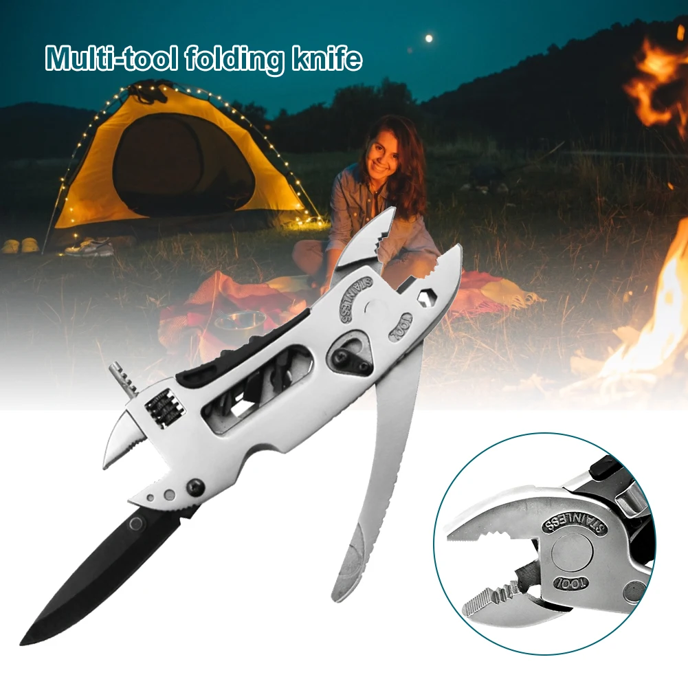 Utility Tool Fold Knife Travel Camp Plier Wrench Adjustable Tool Jaw Screwdriver Hike Hunt Survive Kit Multi-Fucntion Spanner
Utility Tool Fold Knife Travel Camp Plier Wrench Adjustable Tool Jaw Screwdriver Hike Hunt Survive Kit Multi-Fucntion Spanner