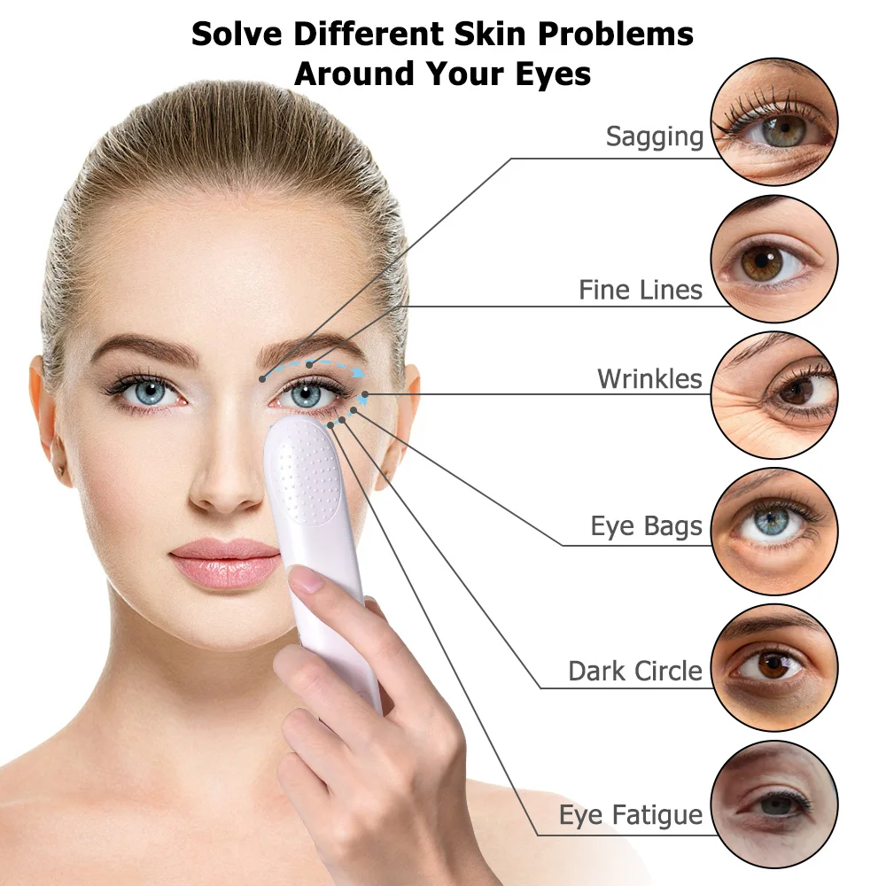 Ems Trillingen Ogen Massage Rood Licht Therapie nuskin Anti Rimpels Verwijderen Donkere Cirkel Anti Aging Eye Care Massager
Ems Trillingen Ogen Massage Rood Licht Therapie nuskin Anti Rimpels Verwijderen Donkere Cirkel Anti Aging Eye Care Massager