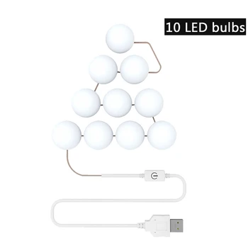 LED Vanity Mirror Light Kit 10 Dimmable Bulbs Multipurpose Wires Touch Control Hollywood Style DC 5V Bright Easy Install
LED Vanity Mirror Light Kit 10 Dimmable Bulbs Multipurpose Wires Touch Control Hollywood Style DC 5V Bright Easy Install