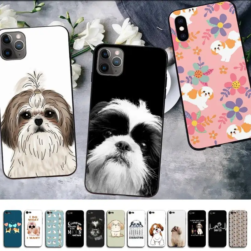 MaiYaCa мультфильм Shih Tzu собака чехол для телефона iphone 13 11 12 pro XS MAX 8 7 6 6S Plus X 5S SE 2020 XR |