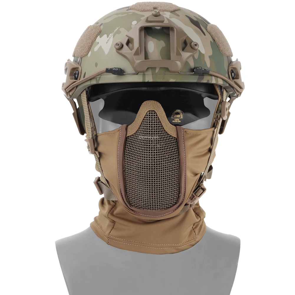 Half Face Hunting Protective Headgear Mask Tactical Combat Breathable Mask Steel Mesh Protective Military Airsoft Paintball Mask
Half Face Hunting Protective Headgear Mask Tactical Combat Breathable Mask Steel Mesh Protective Military Airsoft Paintball Mask