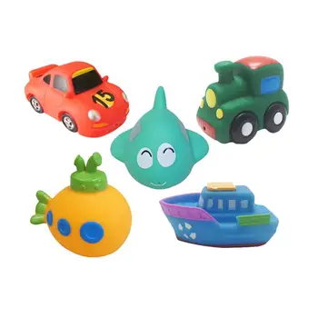 5pcs Bath Toys Vehicle Shaped Squeeze Sound Squirting Bathtime Fun Floating Toy for Girls Toddler
5pcs Bath Toys Vehicle Shaped Squeeze Sound Squirting Bathtime Fun Floating Toy for Girls Toddler