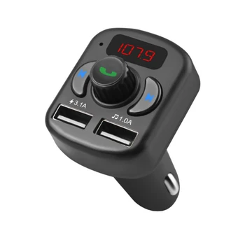 Dual USB FM Transmitter Aux Modulator Bluetooth Handsfree Car Kit Car Audio MP3 Player With 3.1A Quick Charge Car Charger 4
Dual USB FM Transmitter Aux Modulator Bluetooth Handsfree Car Kit Car Audio MP3 Player With 3.1A Quick Charge Car Charger 4