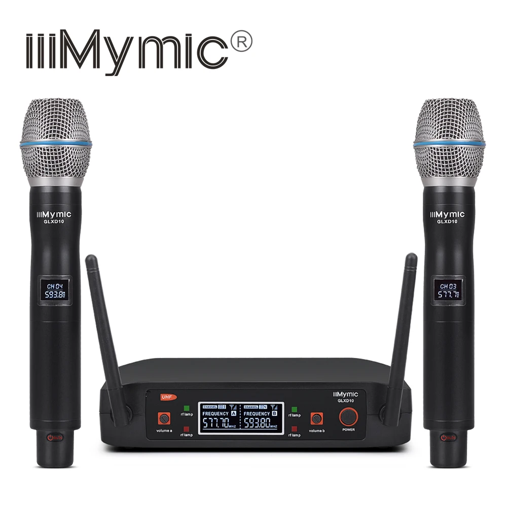 iiiMymic new arrival dual wireless microphone UHF with carrying case Fixed frequency for home parties small outdoor performances
iiiMymic new arrival dual wireless microphone UHF with carrying case Fixed frequency for home parties small outdoor performances