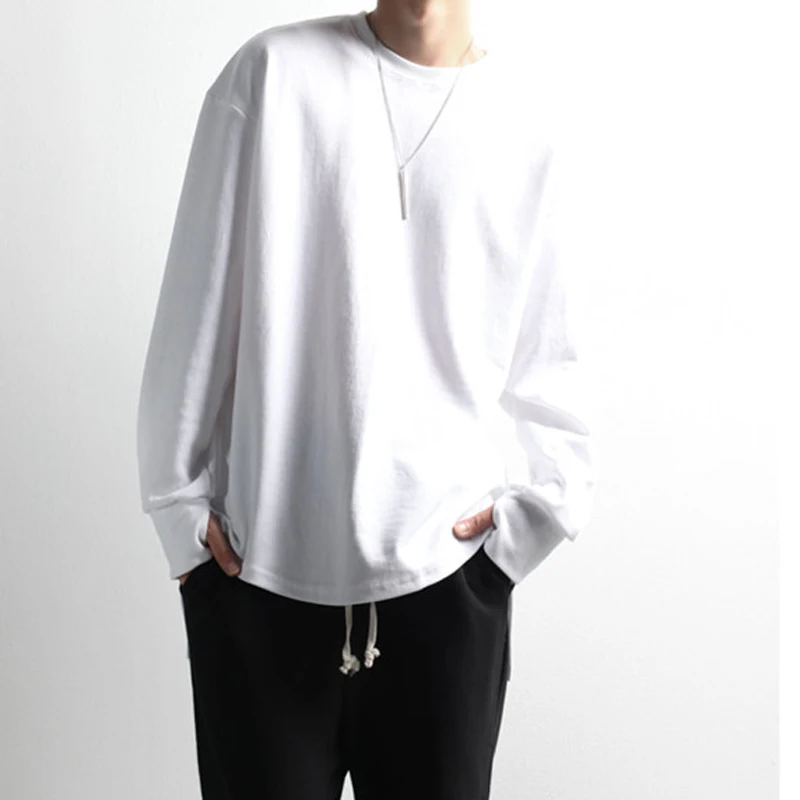 Men's T-shirt Chunqiu long sleeve T-shirt Korean fashion irregular bottom with loose round neck long sleeve men's fashion
Men's T-shirt Chunqiu long sleeve T-shirt Korean fashion irregular bottom with loose round neck long sleeve men's fashion