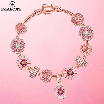 2020 Daisy Flower European Charm Bracelet Fine Bracelet Women's Jewellery Dropshipping Rose Gold New Daisy Woman Girl Gift 
2020 Daisy Flower European Charm Bracelet Fine Bracelet Women's Jewellery Dropshipping Rose Gold New Daisy Woman Girl Gift