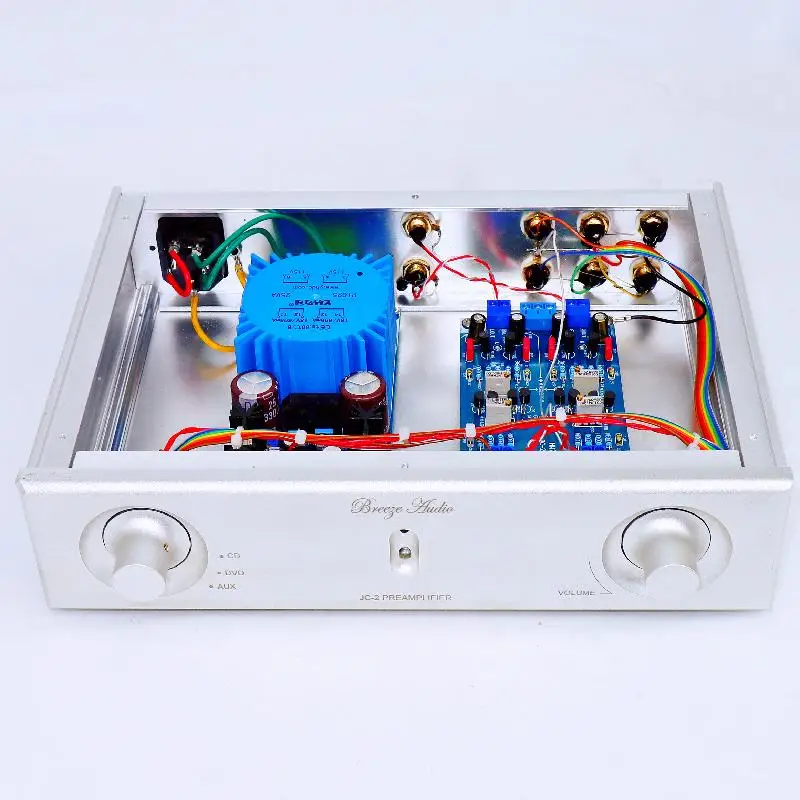 Pure version JC-2 Audio Preamplifier is driven by field effect tube HiFi Pre-amplifier (magnification is about 6 times)
Pure version JC-2 Audio Preamplifier is driven by field effect tube HiFi Pre-amplifier (magnification is about 6 times)