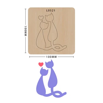 SMVAUON Cute cat wood moulds die cut scrapbook handmade crafts making decor supplies dies template
SMVAUON Cute cat wood moulds die cut scrapbook handmade crafts making decor supplies dies template