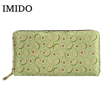 IMIDO Green Avocado Fruit Printed Women's Wallets Clutch Card Holder Lady Casual PU Leather Long Slim Purse portfel damski 2019
IMIDO Green Avocado Fruit Printed Women's Wallets Clutch Card Holder Lady Casual PU Leather Long Slim Purse portfel damski 2019