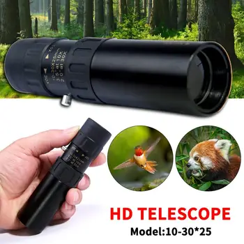 New 10-30x25 Zoom Monocular High Quality Telescope Pocket Hunting Optical Prism Scope No Tripod Black Outdoor Sports Telescope
New 10-30x25 Zoom Monocular High Quality Telescope Pocket Hunting Optical Prism Scope No Tripod Black Outdoor Sports Telescope