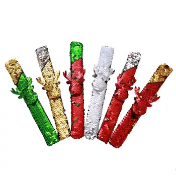 6 pcs unicorn sequin Slap Bracelet Two-Color Reversible Sequin Bracelet Magic Flip Wristband Bracelet Party Favors for Girls
6 pcs unicorn sequin Slap Bracelet Two-Color Reversible Sequin Bracelet Magic Flip Wristband Bracelet Party Favors for Girls