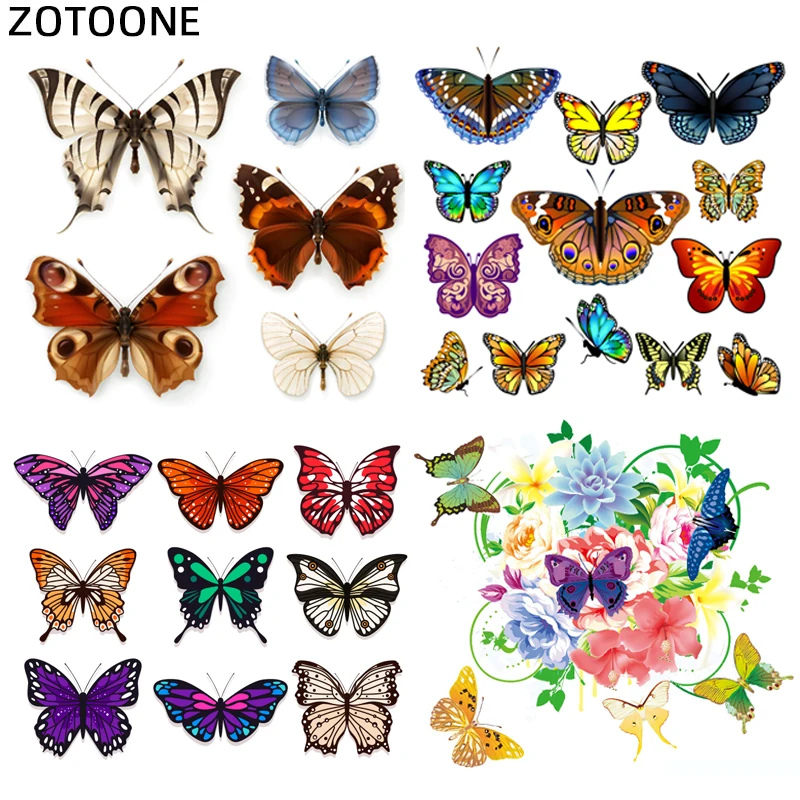 Butterfly Animal Patch Flower Iron on Patches for Clothing Sticker for Clothes T-shirt Heat Transfers Applications DIY Appliques 
Butterfly Animal Patch Flower Iron on Patches for Clothing Sticker for Clothes T-shirt Heat Transfers Applications DIY Appliques