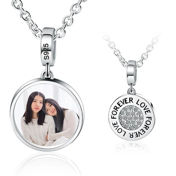 Trendy 925 Sterling Silver Forever Love Round Dangle Charm for Women Friendship Bracelet Customized Personalized Jewelry Gift
Trendy 925 Sterling Silver Forever Love Round Dangle Charm for Women Friendship Bracelet Customized Personalized Jewelry Gift