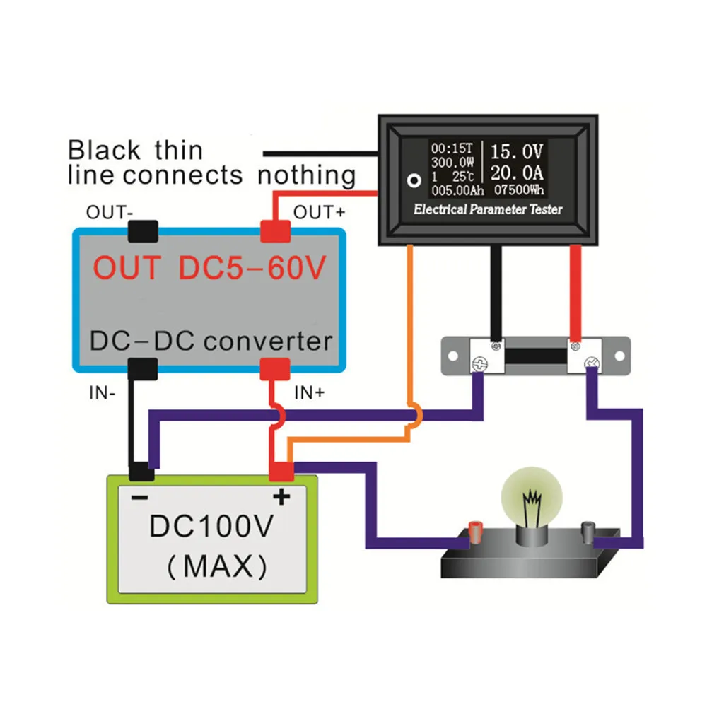 100V 50A 7in1 Multifunction Tester with 50A Shunt Voltage Current Time Temperature Capacity Voltmeter Ammeter Electrical Meter
100V 50A 7in1 Multifunction Tester with 50A Shunt Voltage Current Time Temperature Capacity Voltmeter Ammeter Electrical Meter