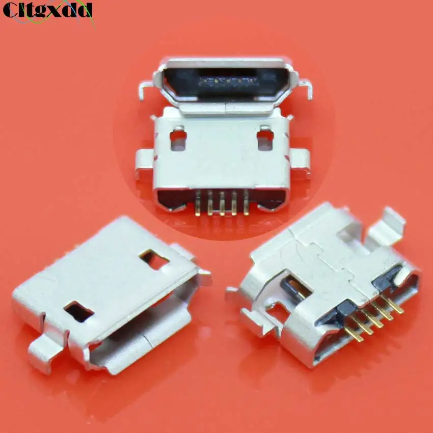 

Cltgxdd Micro USB Jack 5Pin Female Connector For Xiaomi ZTE Huawei Lenovo Mobile Phone etc Tail Plug 5P Charging Interface
