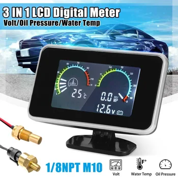 12-24V 3 In1 LCD Car Digital Gauge Voltmeter Oil Pressure Water Temp Gauge Meter with M10 Temperature sensor
12-24V 3 In1 LCD Car Digital Gauge Voltmeter Oil Pressure Water Temp Gauge Meter with M10 Temperature sensor