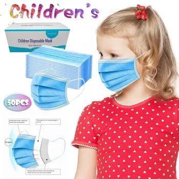50pcs Children Mask Disposable Mouth Face Mask Non-woven 3 Layer Ply Filter Mask Filter Breathable Anti-dust Masks for Kids
50pcs Children Mask Disposable Mouth Face Mask Non-woven 3 Layer Ply Filter Mask Filter Breathable Anti-dust Masks for Kids