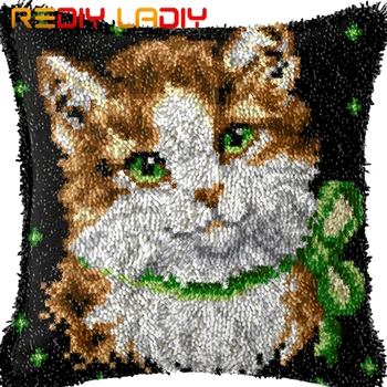 Latch Hook Kit Make Your Own Cushion Green Eye Cat Pre-Printed Canvas Crochet Pillow Case Latch Hook Cushion Cover Hobby & Craft
Latch Hook Kit Make Your Own Cushion Green Eye Cat Pre-Printed Canvas Crochet Pillow Case Latch Hook Cushion Cover Hobby & Craft