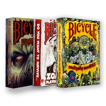 

3 Deck Bicycle Zombie Playing Cards Halloween Ghost Theme Poker USPCC Magic Card Games Magic Tricks Props for Magician