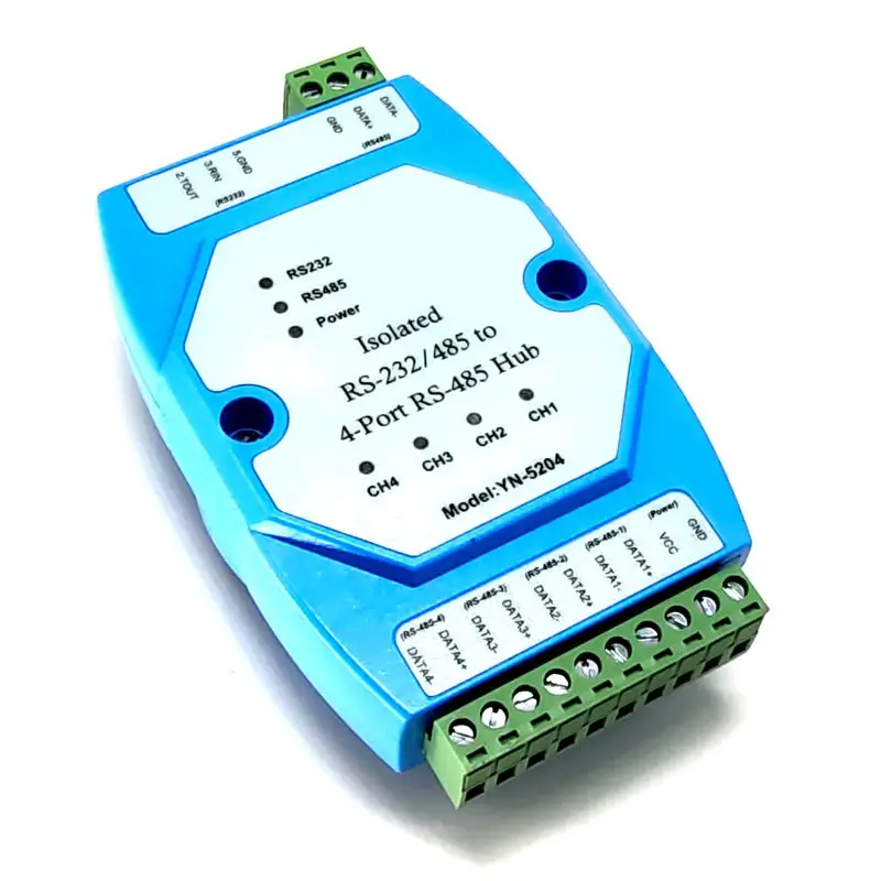 Isolated Two-way 4-port Four-port RS485 Hub Hub Repeater Splitter UT5204
Isolated Two-way 4-port Four-port RS485 Hub Hub Repeater Splitter UT5204
