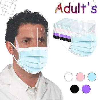 Disposable Protect Face Mask With Eyeshield Eyes Clear Transparent Removable Buttons Mask Masque De Protection Mondmaskers
Disposable Protect Face Mask With Eyeshield Eyes Clear Transparent Removable Buttons Mask Masque De Protection Mondmaskers