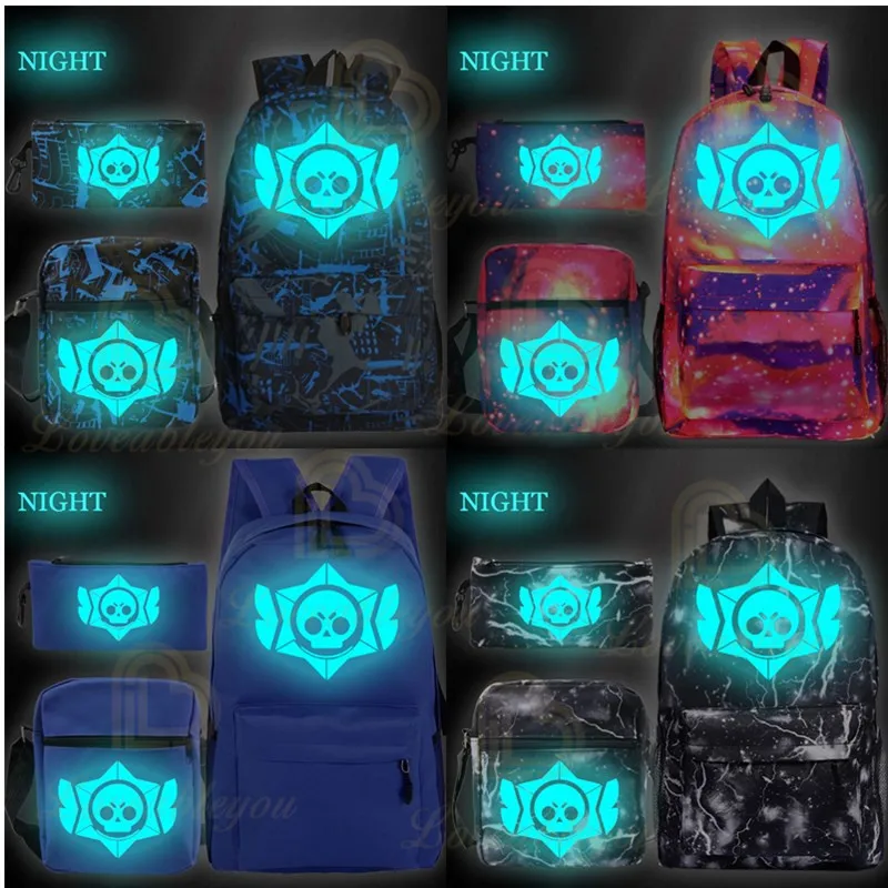 3 Pieces School Bag Set Luminous Cartoon Backpack School Bag Student Book Bag Night Lighting Schoolbag Boy Girl Teenagers
3 Pieces School Bag Set Luminous Cartoon Backpack School Bag Student Book Bag Night Lighting Schoolbag Boy Girl Teenagers