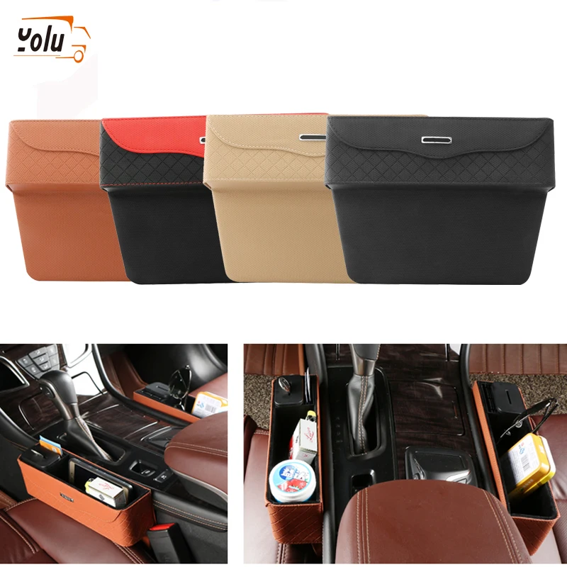 YOLU Seat Crevice Storage Box Black/Red/Beige/Brown Car PU Leather Leak-Proof Storage Box Universal Car Seat Side Gap Pocket
YOLU Seat Crevice Storage Box Black/Red/Beige/Brown Car PU Leather Leak-Proof Storage Box Universal Car Seat Side Gap Pocket