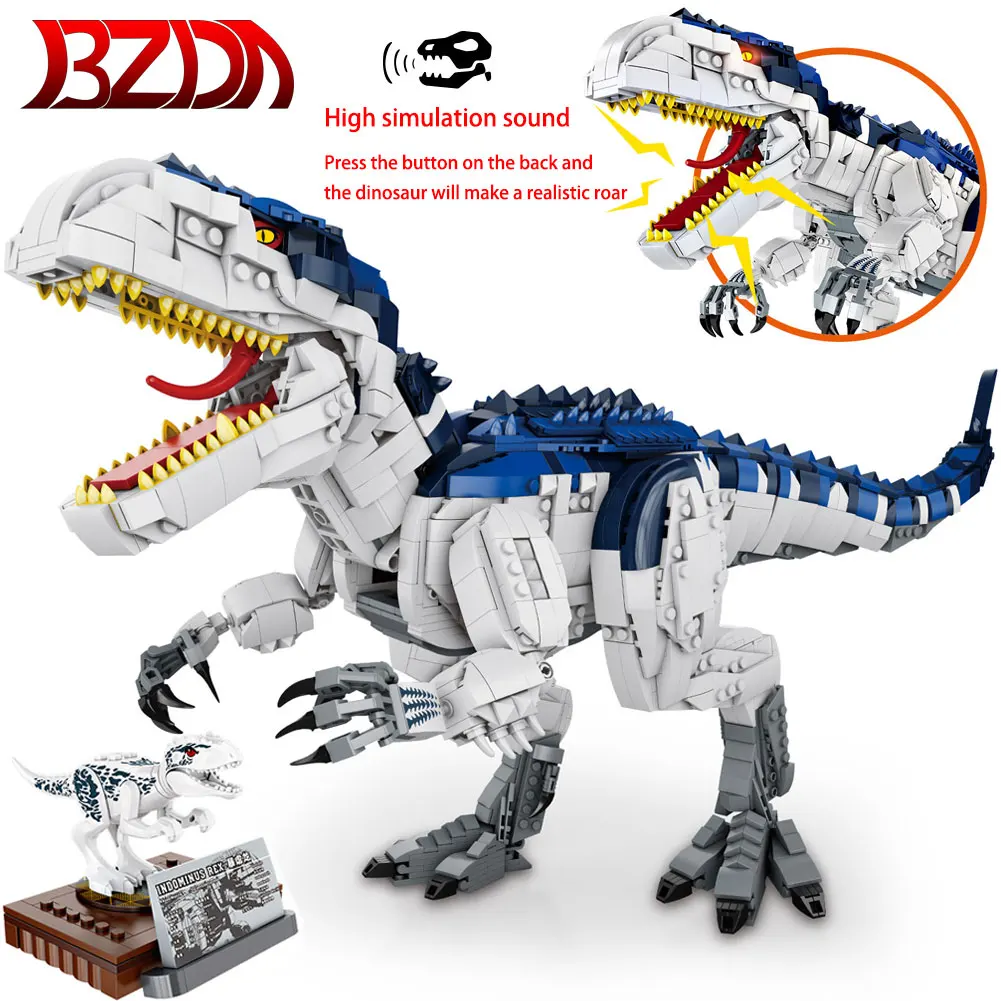 BZDA Jurassic Dinosaur Series Building Blocks Tyrannosaurus Triceratops bricks With sound simulation function kids Toys Gift
BZDA Jurassic Dinosaur Series Building Blocks Tyrannosaurus Triceratops bricks With sound simulation function kids Toys Gift