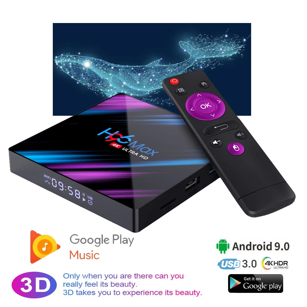 H96 max TV Box Android 9.0 RK3318 4K Netflix Youtube Android TV Box Google Voice Smart TV Box Smart Prefix for TV box youtube
H96 max TV Box Android 9.0 RK3318 4K Netflix Youtube Android TV Box Google Voice Smart TV Box Smart Prefix for TV box youtube