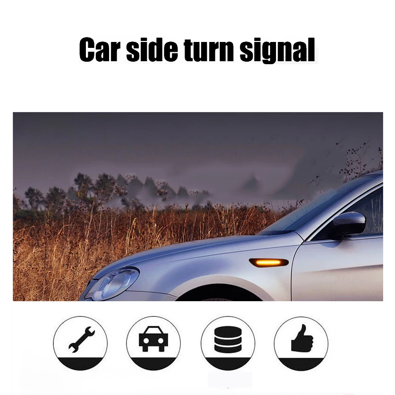 2 PC LEDDynamic Side Marker Turn Signal Light Sequential Blinker Light For BMW E46 E90 E60 E88 X1 X3 Turn Signal Light
2 PC LEDDynamic Side Marker Turn Signal Light Sequential Blinker Light For BMW E46 E90 E60 E88 X1 X3 Turn Signal Light
