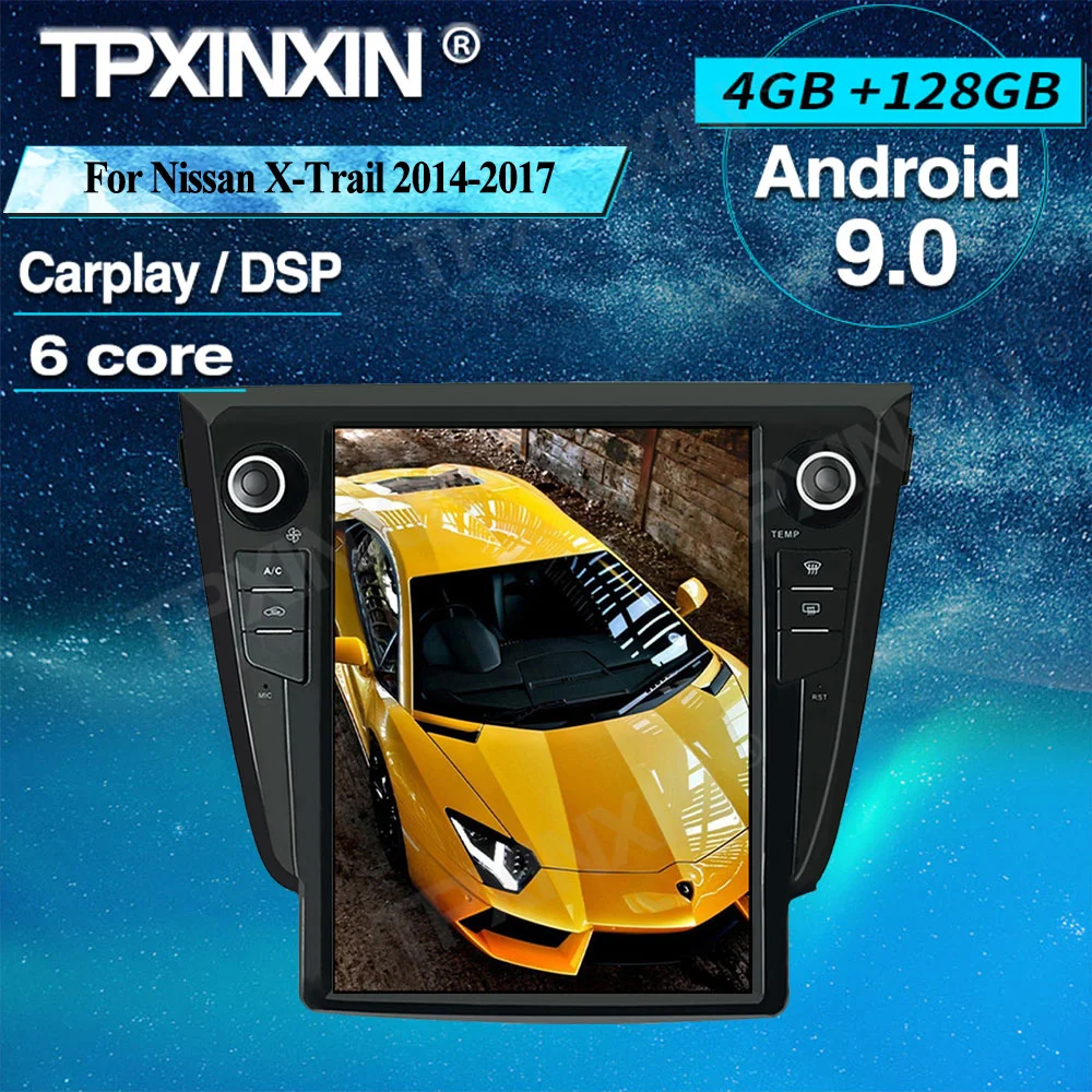 Carplay Android 9 4 + 128G вертикальный экран в стиле Теслы для Nissan X-Trail 2014-2017 Автомобильный GPS-навигатор Авторадио мультимедийный плеер
Carplay Android 9 4 + 128G вертикальный экран в стиле Теслы для Nissan X-Trail 2014-2017 Автомобильный GPS-навигатор Авторадио мультимедийный плеер