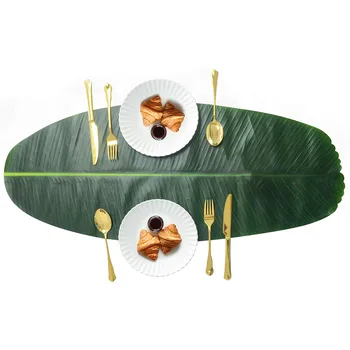 PVC Placemat For Dining Table Coasters PVC Emulation Tropical Leaf Waterproof Non-slip Table Mat Foldable Tablecloth Pad 90*37cm
PVC Placemat For Dining Table Coasters PVC Emulation Tropical Leaf Waterproof Non-slip Table Mat Foldable Tablecloth Pad 90*37cm