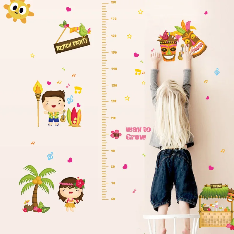 Beach party height children's room bedroom kindergarten decorative wall stickers
Beach party height children's room bedroom kindergarten decorative wall stickers