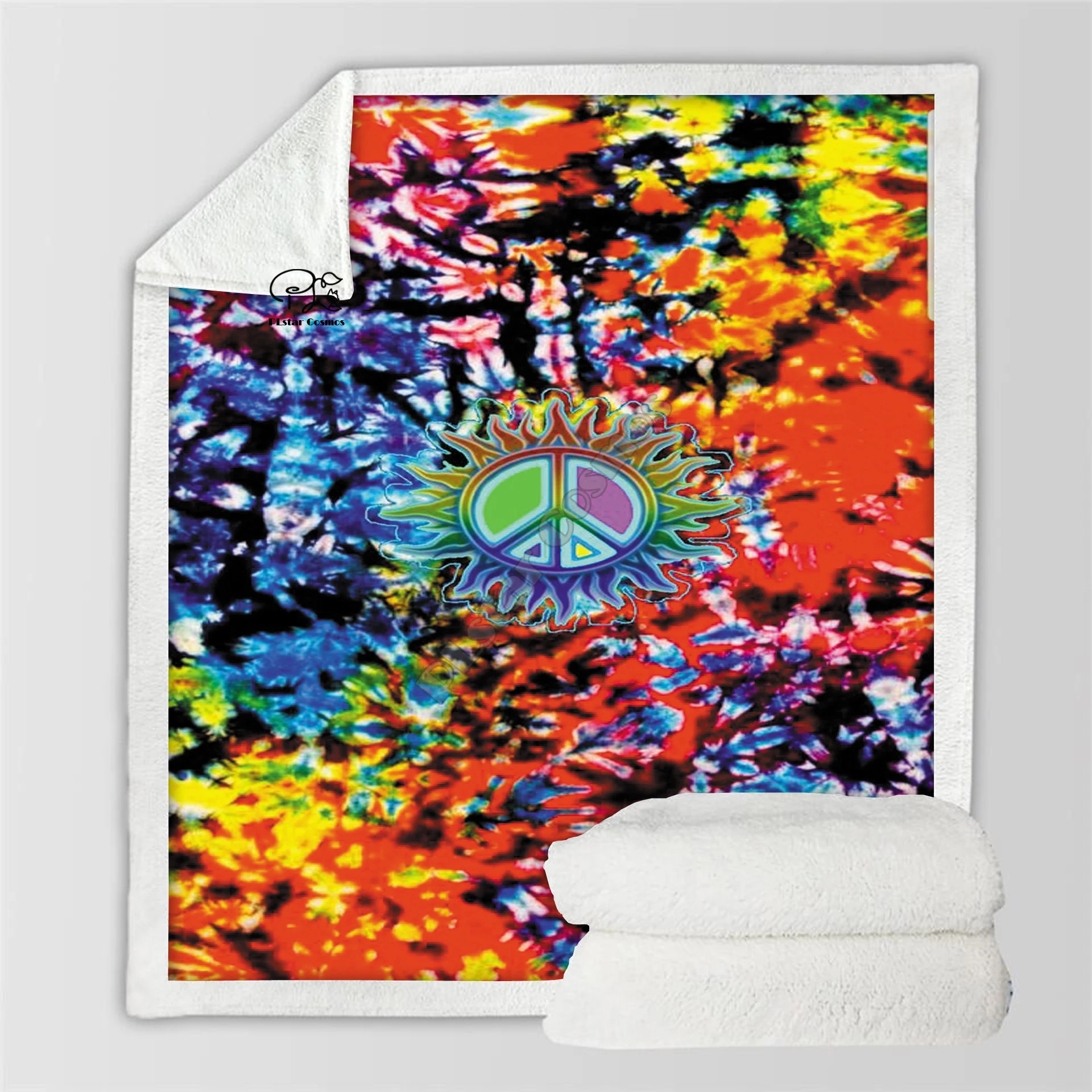 Plstar Cosmos Hippie Peace And Love Psychedelic funny Blanket 3D print Sherpa Blanket on Bed Home Textiles Dreamlike style-11
Plstar Cosmos Hippie Peace And Love Psychedelic funny Blanket 3D print Sherpa Blanket on Bed Home Textiles Dreamlike style-11