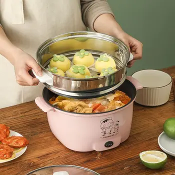 Multi-function Electric Skillet Electric Hot Pot Household Small Electric Pot and Instant Noodle Pot Household Hot Pot Wok
Multi-function Electric Skillet Electric Hot Pot Household Small Electric Pot and Instant Noodle Pot Household Hot Pot Wok