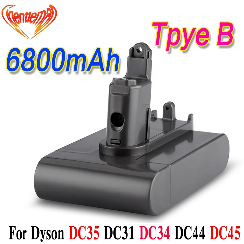 22 2 в 6800 мАч (подходит только для типа B) литий-ионный Вакуумный Аккумулятор Dyson DC35