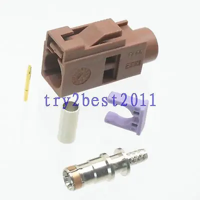 DHL/EMS 50 pcs Connector Fakra SMB F 8011 jack pin crimp RG174 RG316 LMR100 Straight -C1
DHL/EMS 50 pcs Connector Fakra SMB F 8011 jack pin crimp RG174 RG316 LMR100 Straight -C1