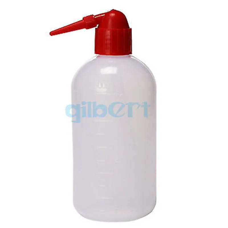 

250ml 500ml Plastic PE Mouth Diameter 24mm Lab Squeeze Bottle Tattoo With Wash Red Bird Tip Laboratory