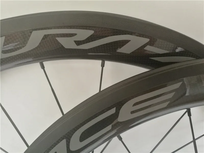 

NEW 700c Rims Carbon wheels 50mm tubular U shape 23/25mm width road bike wheelset basalt brake surface 18/21h 20/24h