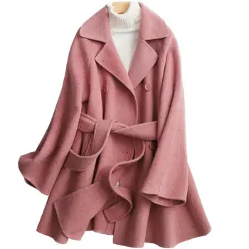 autumn winter wool coat cashmere coat whom long coat thin knee-high han edition 
autumn winter wool coat cashmere coat whom long coat thin knee-high han edition
