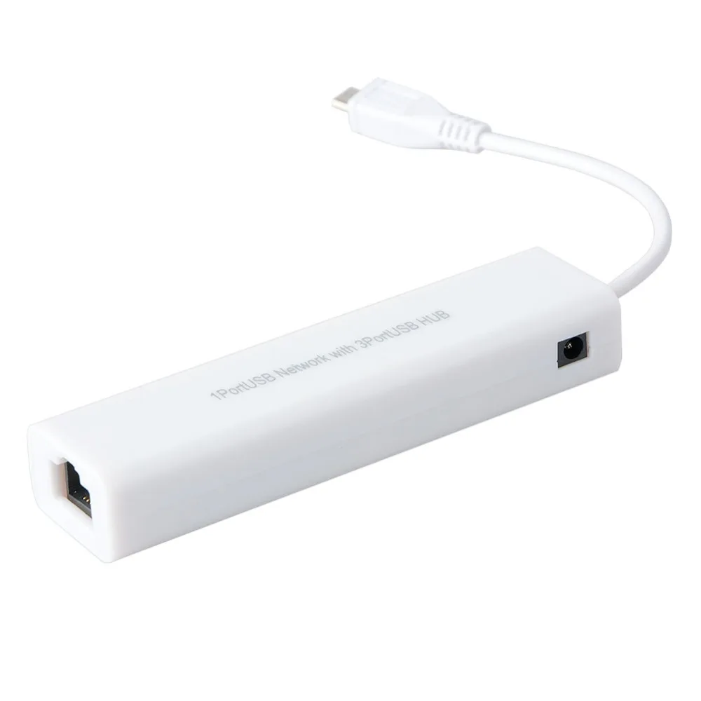 Адаптер 2 в 1 Micro USB RJ45 для сетевой локальной сети Ethernet с 3 портами 100 Мбит/с 0|USB-хабы| |