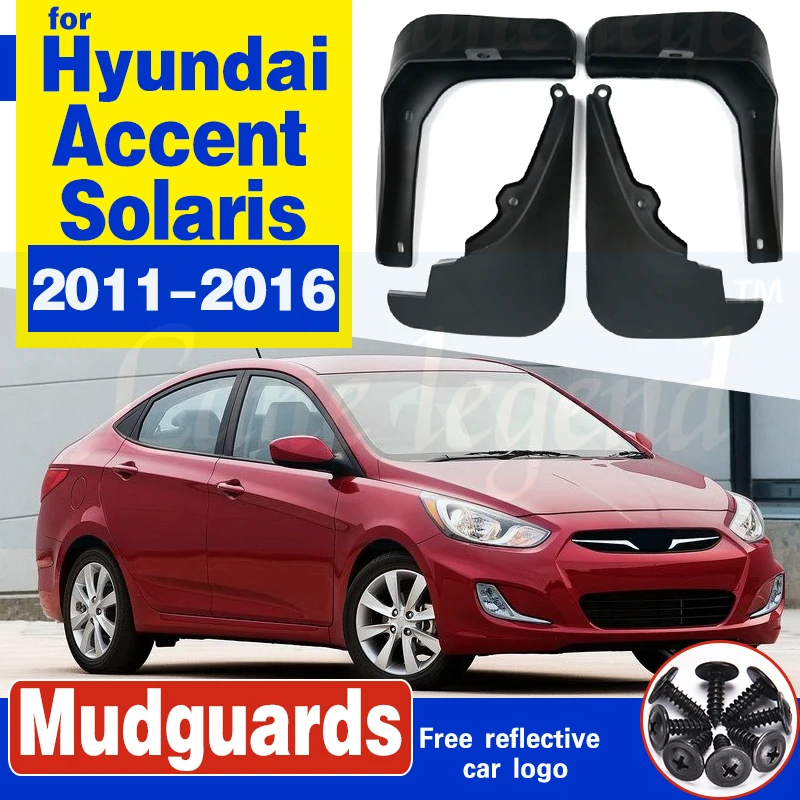 

OE Styled Molded Mud Flaps For Hyundai Accent Solaris 2011 - 2016 Mudflaps Splash Guards Mudguards 2012 2013 2014 2015 Styling